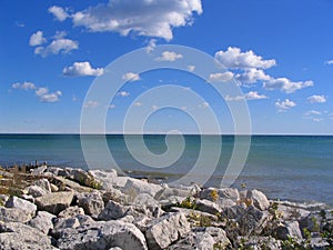 Lake Michigan on a summer day