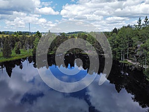 Lake in the middle of the black forest