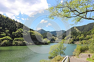 Lake Midori in Aichi, Japan.