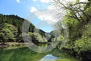 Lake Midori in Aichi, Japan.