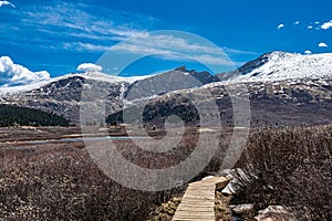 Lake min Front of Mt. Evans and Mt. Bierstadt