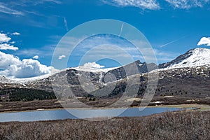 Lake min Front of Mt. Evans and Mt. Bierstadt