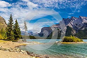 Lake Minnewanka in Banff National Park