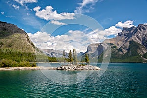 Lake Minnewanka in Banff National Park, Alberta, Rocky Mountains Canada