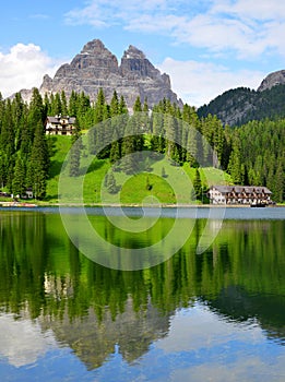 Lake Misurina and Tre Cime di Lavaredo