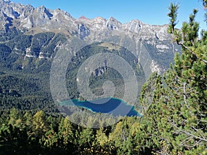 A lake in the montains