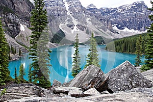 Lake Moraine Landscape