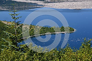 Lake at Mount St. Helens National Volcanic Monument, Washington