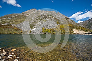 Lake and mountain landscape