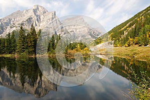 Lake and mountain reflections