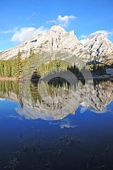 Lake and mountain reflections