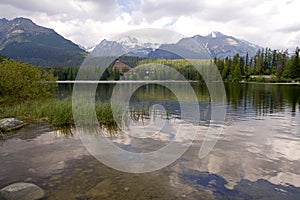 Lake and mountain view