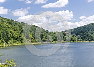 Lake and mountains