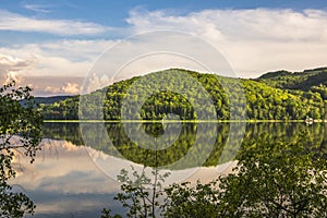 Lake and mountains