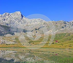 Lake in mountains