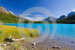 Lake and mountains, Alberta, Canada