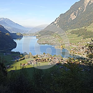 Lake in the mountains.