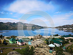 Lake among the mountains of Jasybai