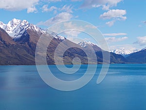 Lake and Mountains, Queenstown, New Zealand