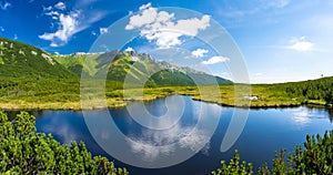 Amazing Tatra mountains in summer in Slovakia