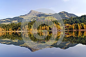 Lake and mountains at Schwarzsee - Kitzbuhel Austr