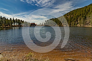 Lake Mummelsee in the Black Forest, Germany