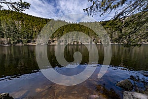 Lake Mummelsee in the Black Forest, Germany