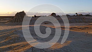 Lake Mungo Australian Outback Desert Landscape Sunset