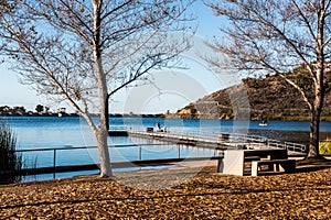 Lake Murray at Mission Trails Regional Park in San Diego