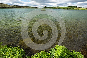 Lake Myvatn in the northern region of Iceland photo
