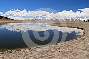 Lake in Nam Co, Tibet