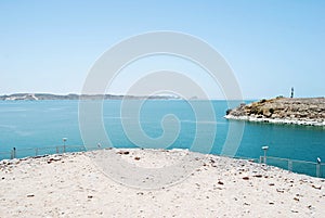 Lake Nasser. Large artificial lake in southern Egypt.