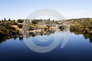 Lake Natoma And Rainbow Bridge Folsom California