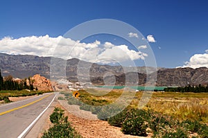 Lake near Andes in Argentina