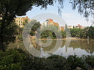 Lake near La Sagrada Familia photo