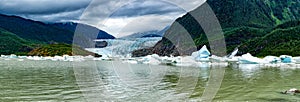 Más cercano glaciar un gran 