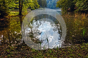 Lake near Trakoschan Castle in Croatia