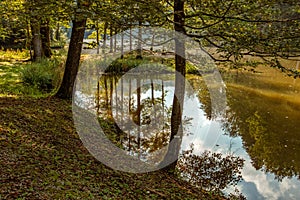 Lake near Trakoschan Castle in Croatia