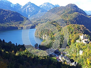 The lake of The Neuschwanstein Castle