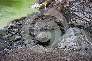 Lake Ngakoro waterfall