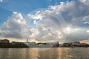 Lake Nizhny Kaban in Kazan photo