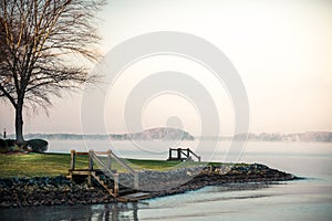 Lake Norman Foggy Sunrise