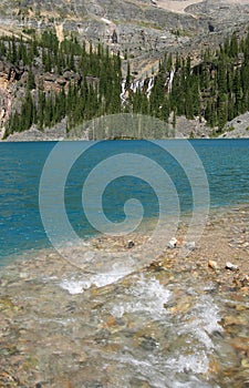 Lake O'Hara with Creek and Falls