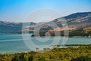 Lake of Occhito near Gambatesa, Molise, Italy