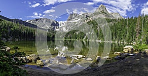 Lake Odessa Panorama Mountains and Forest