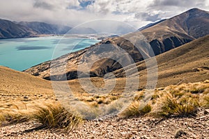 Lake Ohau in South Island, New Zealand