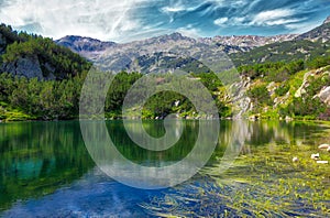 Lake Okoto in the Pirin Mountain, Bulgaria