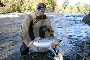 Lake Ontario Steelhead Salmon Fisherman