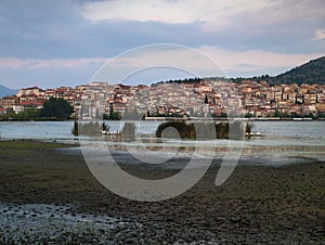 Lake Orestiada and Kastoria city