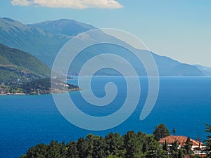 Lake Orhid and Mountains, Orhid Macedonia